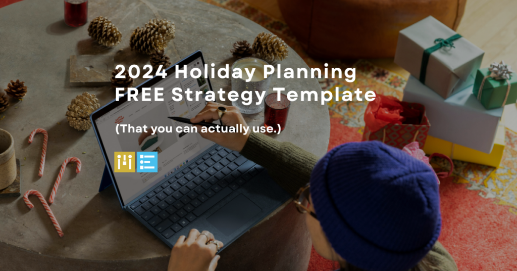 free holiday 2024 planning template